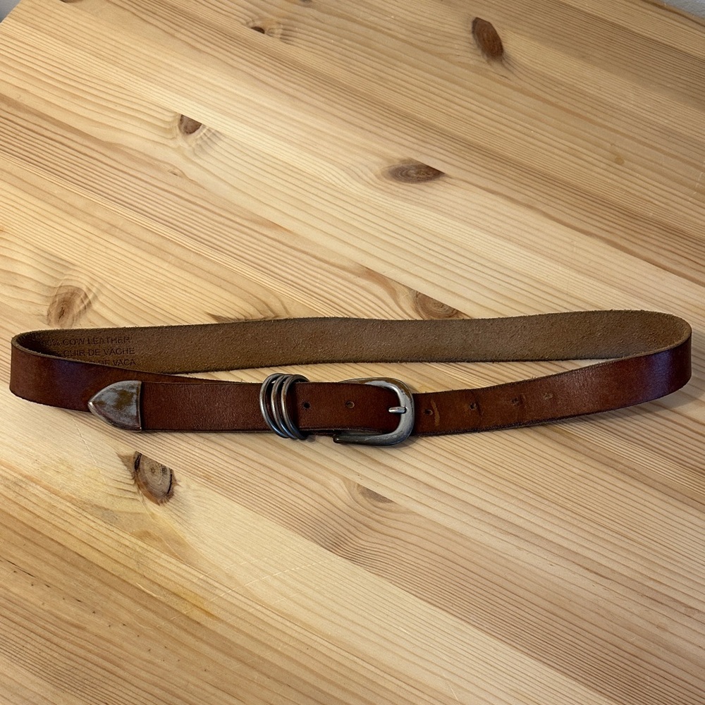 Classic Brown Leather Belt